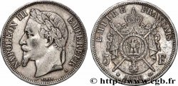 5 francs Napoléon III, tête laurée 1870 Paris F.331/16
