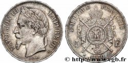 5 francs Napoléon III, tête laurée 1870 Paris F.331/16