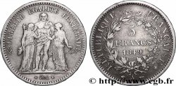 5 francs Hercule, IIe République 1849 Paris F.326/5