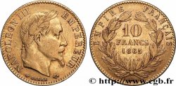 10 francs or Napoléon III, tête laurée 1865 Paris F.507A/9