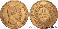 10 francs or Napoléon III, tête nue 1859 Paris F.506/7