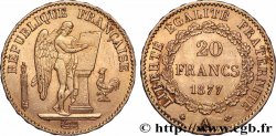 20 francs or Génie, Troisième République 1877 Paris F.533/5