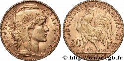 20 francs or Coq, Dieu protège la France 1906 Paris F.534/11