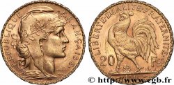 20 francs or Coq, Liberté Égalité Fraternité 1914 Paris F.535/8