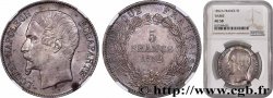 5 francs Louis-Napoléon, 1er type 1852 Paris F.329/1 AU58 NGC