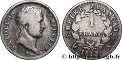 1 franc Napoléon Ier tête laurée, Empire français 1812 Paris F.205/42