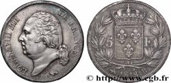 5 francs Louis XVIII, tête nue 1818 Rouen F.309/29