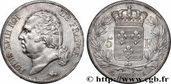 5 francs Louis XVIII, tête nue 1822 Paris F.309/68