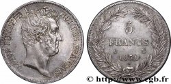 5 francs type Tiolier avec le I, tranche en creux 1830 Paris F.315/1
