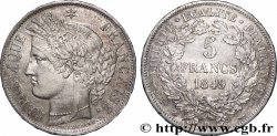 5 francs Cérès, IIe République 1849 Strasbourg F.327/3