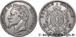 5 francs Napoléon III, tête laurée 1866 Paris F.331/9