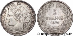 5 francs Cérès, sans légende 1871 Bordeaux F.332/8