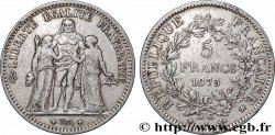 5 francs Hercule, petit A 1875 Paris F.334/15