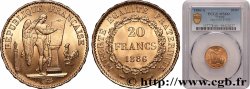 20 francs or Génie, Troisième République 1886 Paris F.533/9
