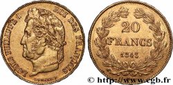 20 francs Louis-Philippe, Domard 1843 Lille F.527/30