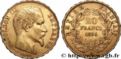 20 francs or Napoléon III, tête nue 1856 Paris F.531/9