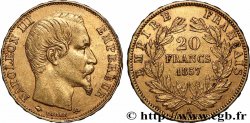 20 francs or Napoléon III, tête nue 1857 Paris F.531/12