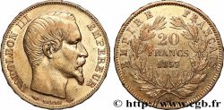 20 francs or Napoléon III, tête nue 1857 Paris F.531/12
