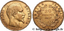 20 francs or Napoléon III, tête nue 1857 Paris F.531/12