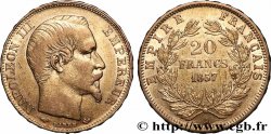 20 francs or Napoléon III, tête nue 1857 Paris F.531/12