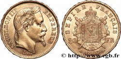 20 francs or Napoléon III, tête laurée 1866 Paris F.532/13