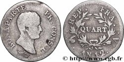 Quart (de franc) Bonaparte Premier Consul 1804 Paris F.157/1