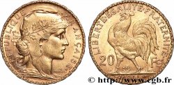 20 francs or Coq, Dieu protège la France 1904 Paris F.534/9