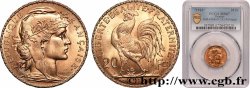 20 francs or Coq, Liberté Égalité Fraternité - Refrappe 1910 Paris F.535/4 var.
