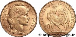 20 francs or Coq, Liberté Égalité Fraternité 1912 Paris F.535/6