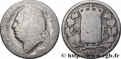 1/2 franc Louis XVIII 1822 Paris F.179/30