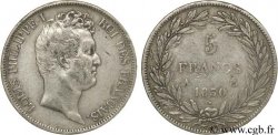 5 francs type Tiolier avec le I, tranche en creux 1830 Paris F.315/1 TTB45 