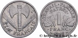1 franc Francisque, légère 1942 Paris F.223/2