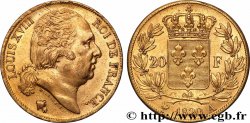 20 francs or Louis XVIII, tête nue 1820 Paris F.519/19