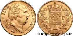 20 francs or Louis XVIII, tête nue 1824 Paris F.519/31