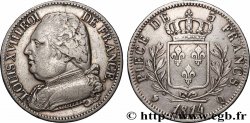 5 francs Louis XVIII, buste habillé 1814 Perpignan F.308/11