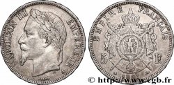 5 francs Napoléon III, tête laurée 1867 Paris F.331/10