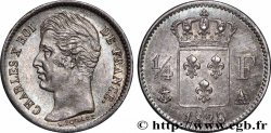 1/4 franc Charles X 1828 Paris F.164/18 SUP+ 