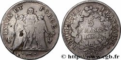 5 francs Union et Force, Union desserré, avec glands intérieurs et gland extérieur 1800 Paris F.291/30