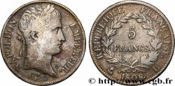 5 francs Napoléon Empereur, République française 1808 Bayonne F.306/9