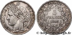 5 francs Cérès, IIe République 1849 Strasbourg F.327/3