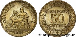 50 centimes Chambres de Commerce 1921 Paris F.191/3