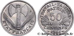 50 centimes Francisque, légère 1944 Beaumont-Le-Roger F.196/5