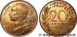 20 centimes Marianne, différent Abeille, Brillant Universel 1994 Pessac F.156/38
