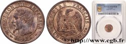 Un centime Napoléon III, tête nue 1854 Marseille F.102/14 MS65 PCGS