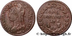 Cinq centimes Dupré, grand module 1800 Strasbourg F.115/118
