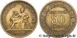 50 centimes Chambres de Commerce 1922 Paris F.191/4