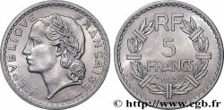 5 francs Lavrillier, aluminium, 9 ouvert 1945  F.339/3
