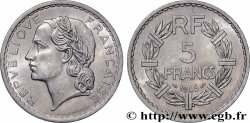 5 francs Lavrillier, aluminium, 9 ouvert 1945  F.339/3