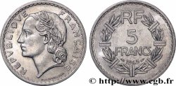 5 francs Lavrillier, aluminium, 9 ouvert 1945  F.339/3