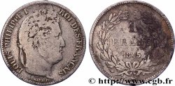 1 franc Louis-Philippe, couronne de chêne 1845 Rouen F.210/101